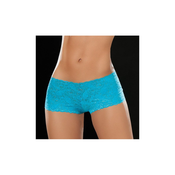 Boyshort dentelle Turquoise 